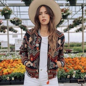 🆕 Lovestitch Embroidered Freyja Bomber Jacket